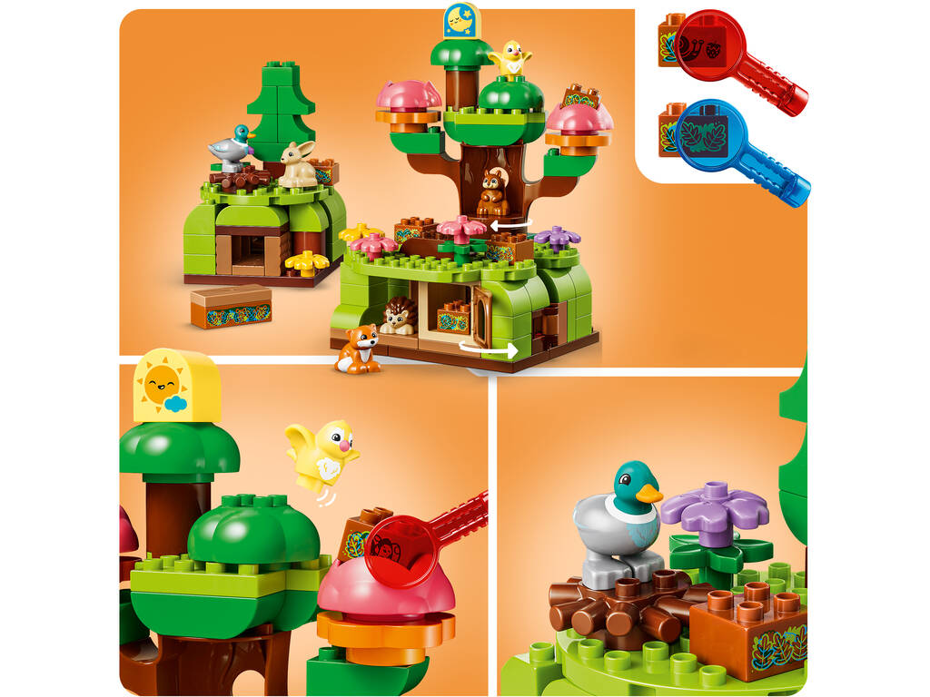 Lego Duplo Bosque de los Descubrimientos con Animales Salvajes