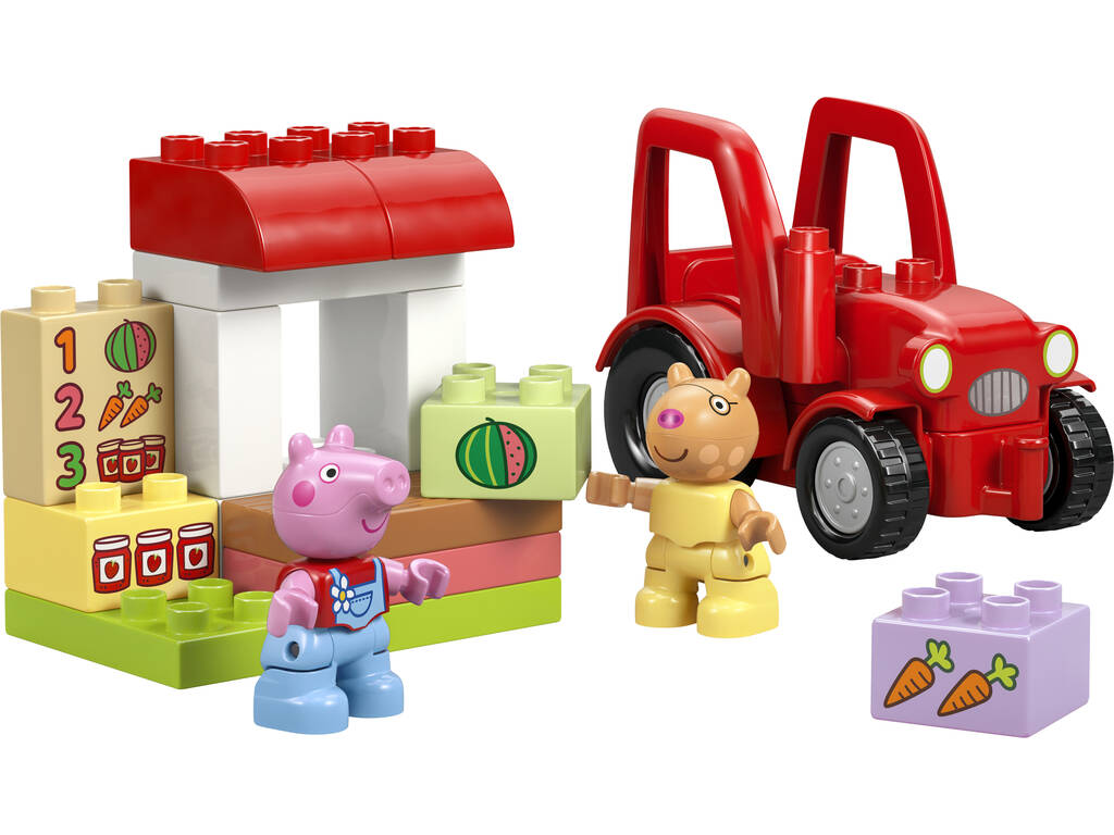 Lego Duplo Peppa Pig Tractor y Mercado