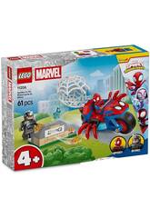 Lego Marvel Spidey auf seinem Motorrad vs. Rhino