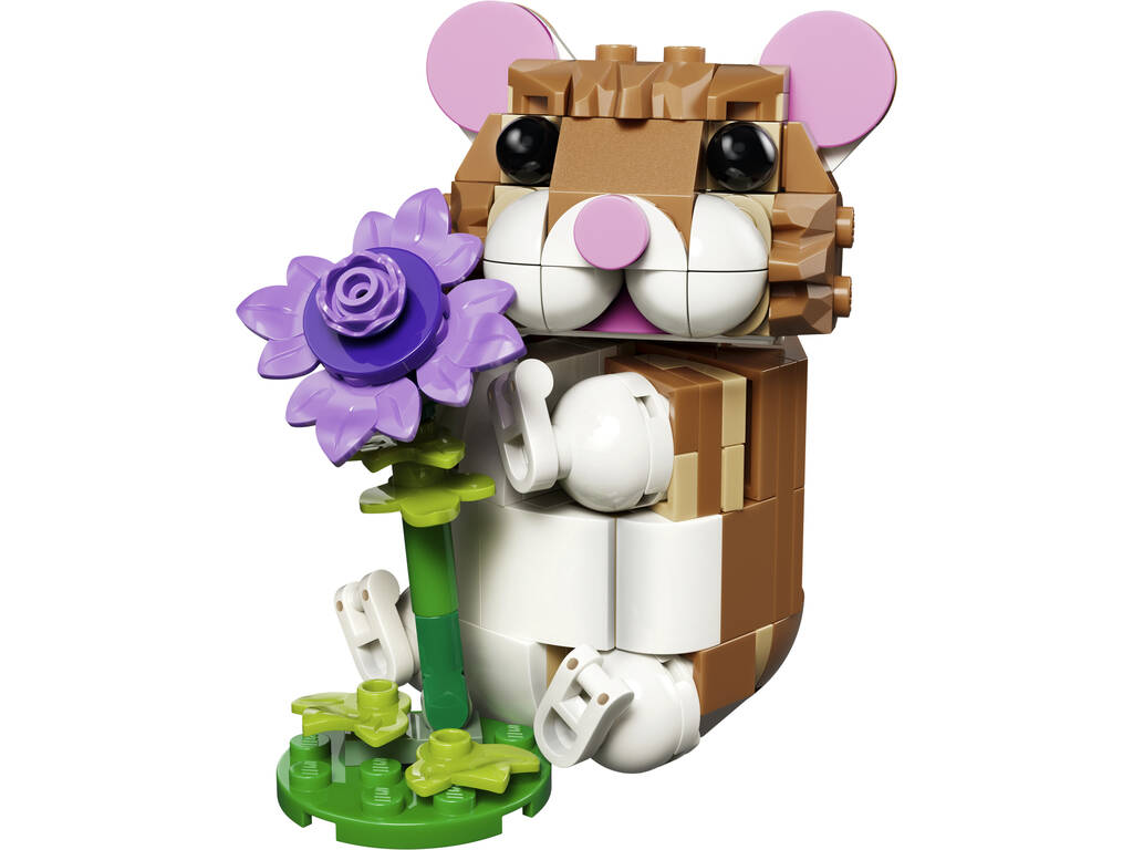 Lego Creator 3 en 1 Lindo Hámster con Flor