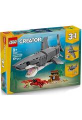 Lego Creator 3 in 1 Squalo feroce con scrigno del tesoro