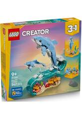 Lego Creator 3 em 1 Feroz Tubarão com Baú do Tesouro