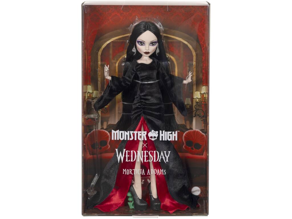 Monster High Wednesday Muñeca Morticia Addams
