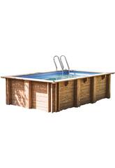 Piscine rectangulaire en bois Papaya 520 x 320 x 133 cm Gre WPPAPA