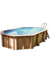 Pisicina Madera Ovalada Bambu 2 de 535 x 335 x 136 cm Gre WPBAMB2