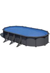 Piscina Oval Aspeto Antracite 730 x 375 x 132 cm Gre KITPROV738GY