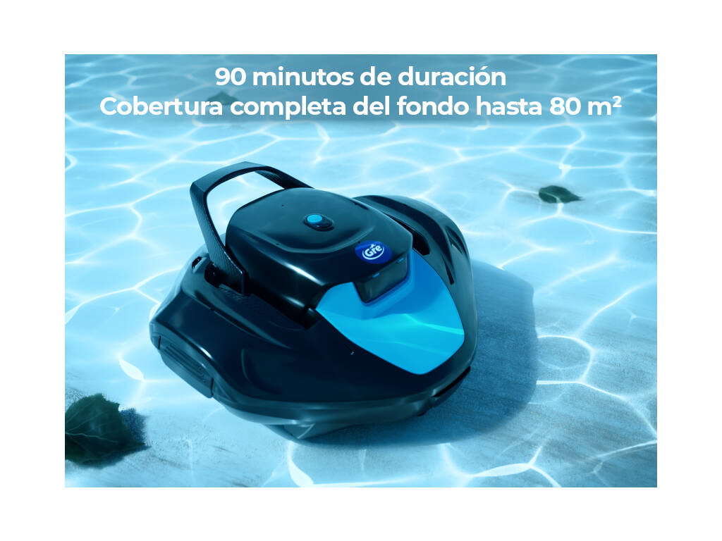 Piscine ovale aspect anthracite 610 x 375 x 120 cm Gre KIT610GY + cadeau robot nettoyeur de fonds à batterie