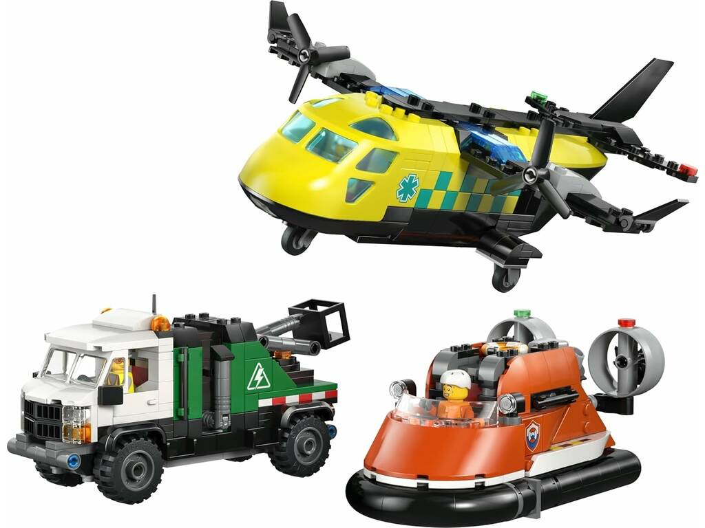 Lego City Remix: Aereo, camion tecnico e hovercraft