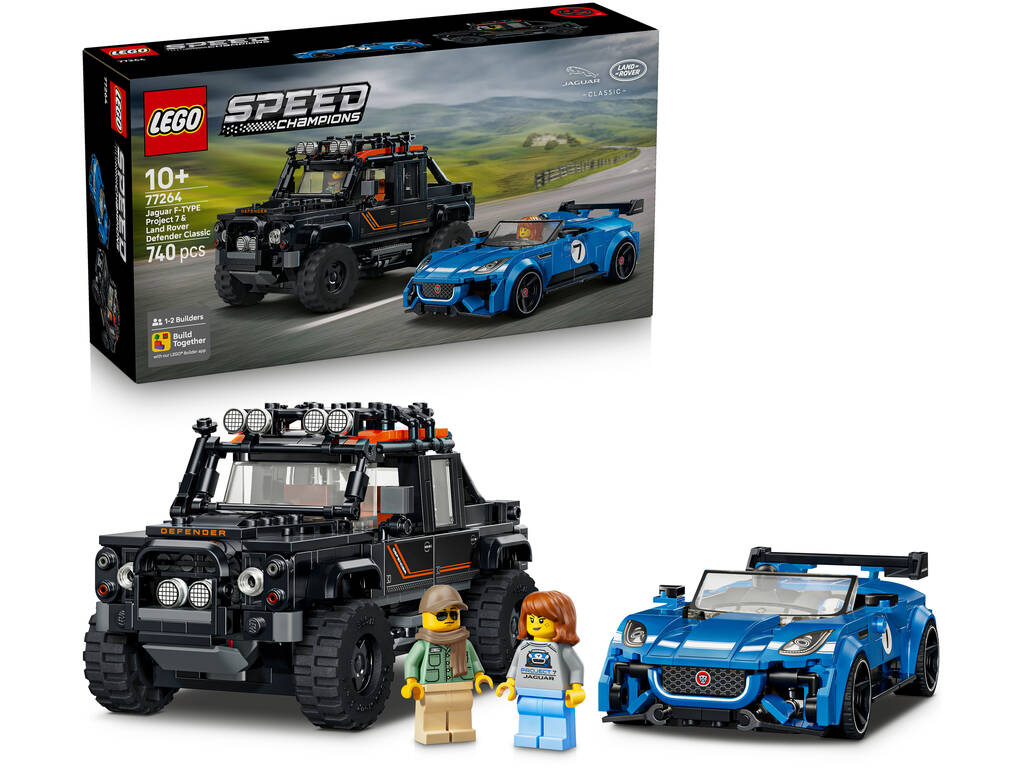 Lego Speed Champions Jaguar Proyect 7 y Land Rover Defender