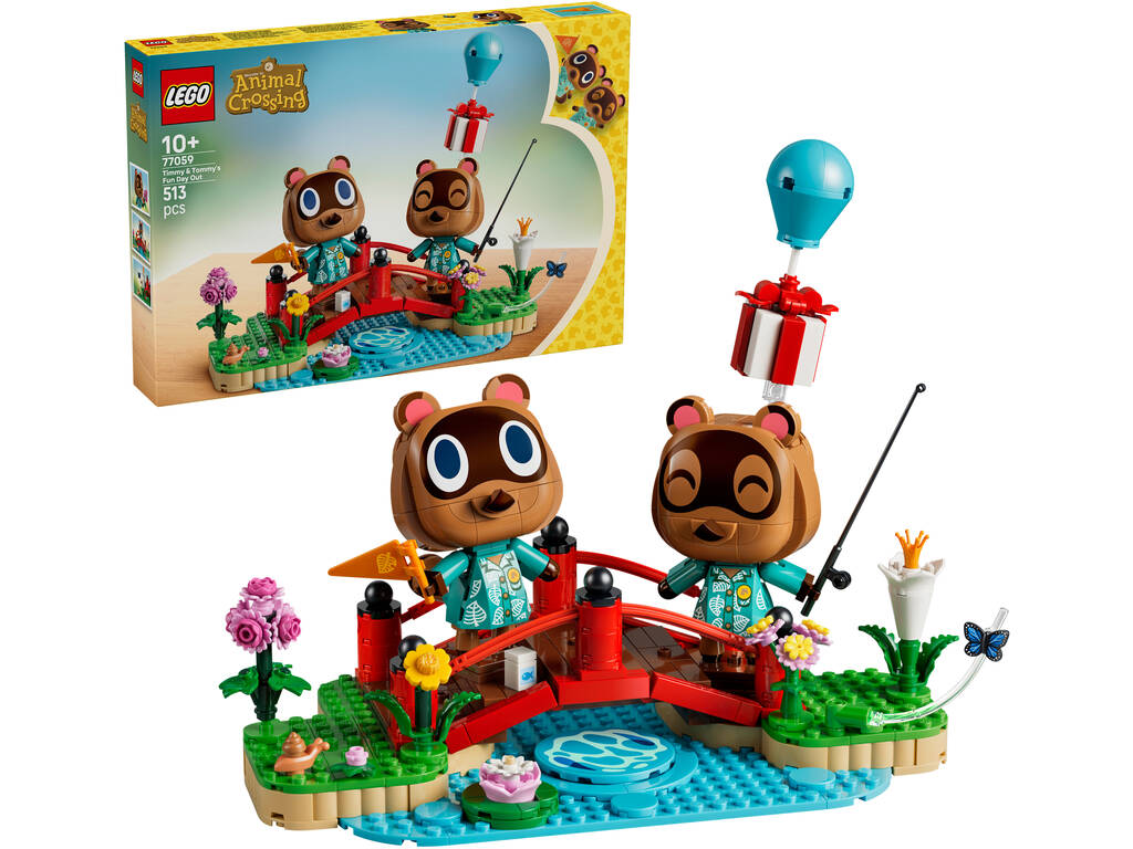 Lego Animal Crossing Un día Divertido con Tendo y Nendo