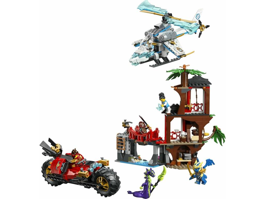 Lego Ninjago Ninja-Fahrzeugschlacht am Baumhaus
