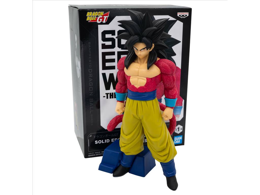 Dragon Ball GT Solid Edge Works Figura Super Saiyan 4 Goku de 20 cm