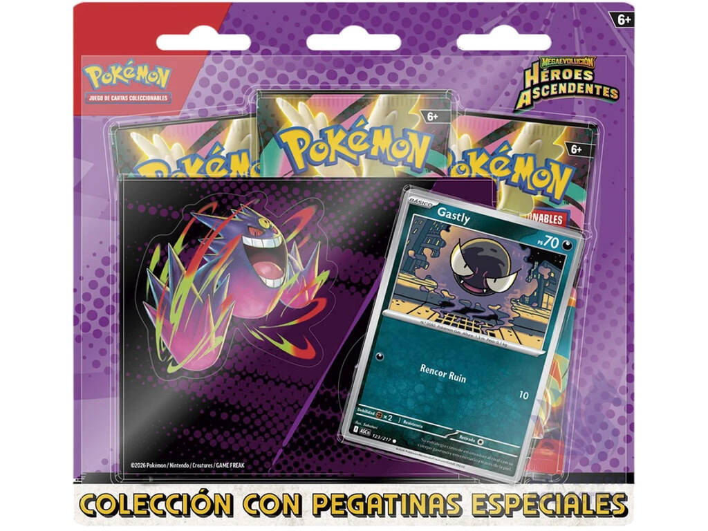 Pokémon TCG Méga-Évolution Héros Ascendants Blister avec autocollants