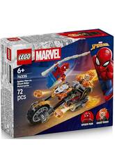 Lego Marvel Spiderman vs Ghost Motorist Motorcycle