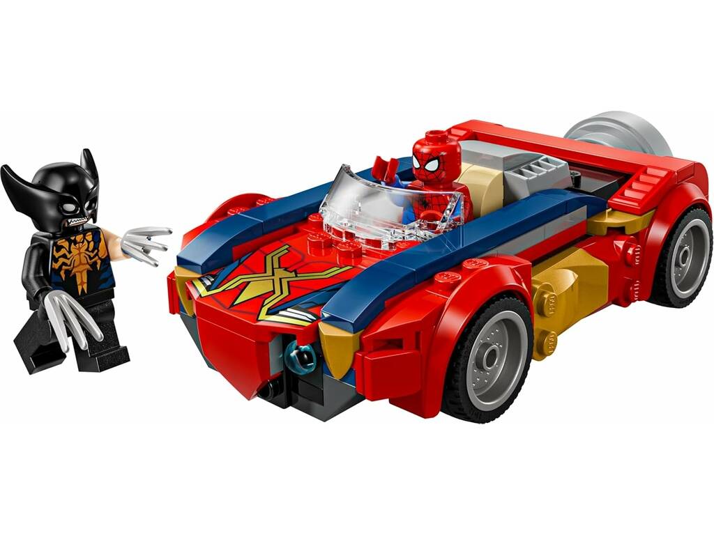 Lego Marvel Auto di Spiderman vs Wolverine Venomizzato