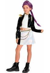 Costume Music Hunter Bambina con giacca nera Taglia XL