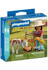 Playmobil Duopack Cavaleira com Cavalo