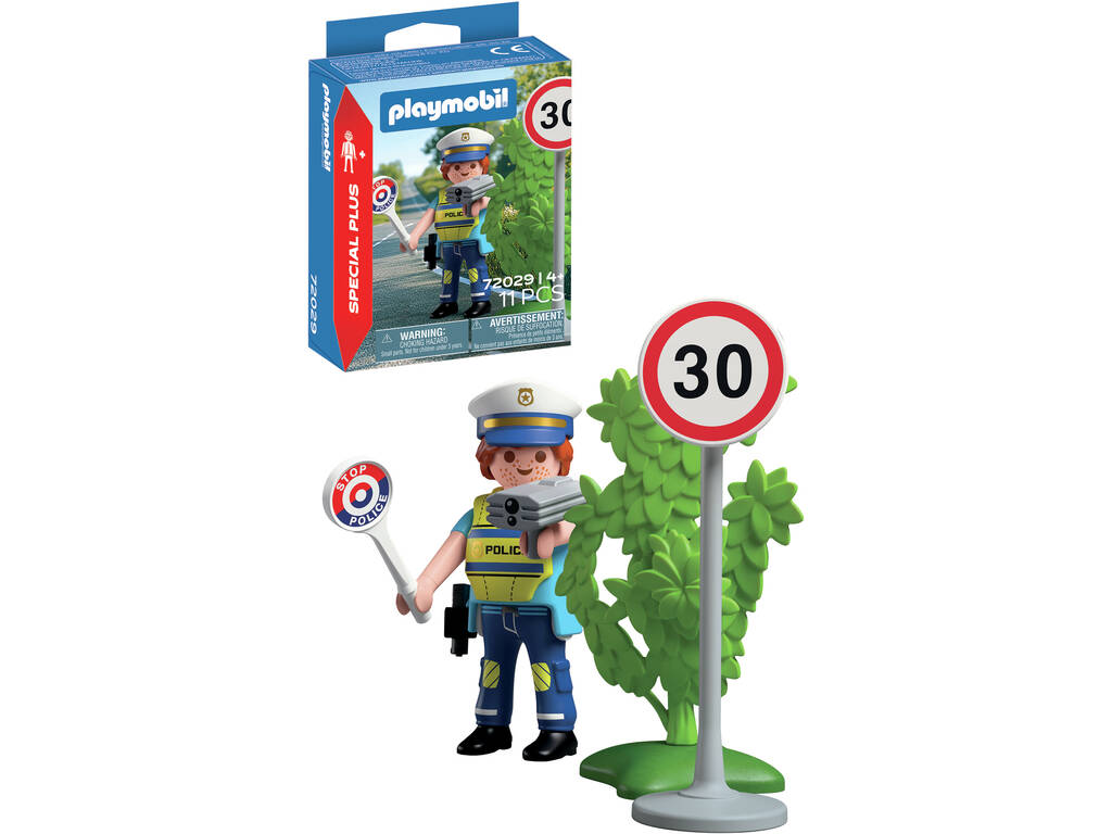 Playmobil Special Plus Figura Polícia com Radar de Velocidade
