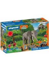 Playmobil Animals & Friends Elefante con Cuidador