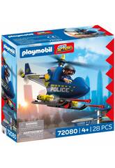 Playmobil City Action Polizeihubschrauber mit Radar