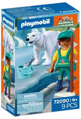 Playmobil Animals & Friends Zoo: Oso Polar y Cuidador