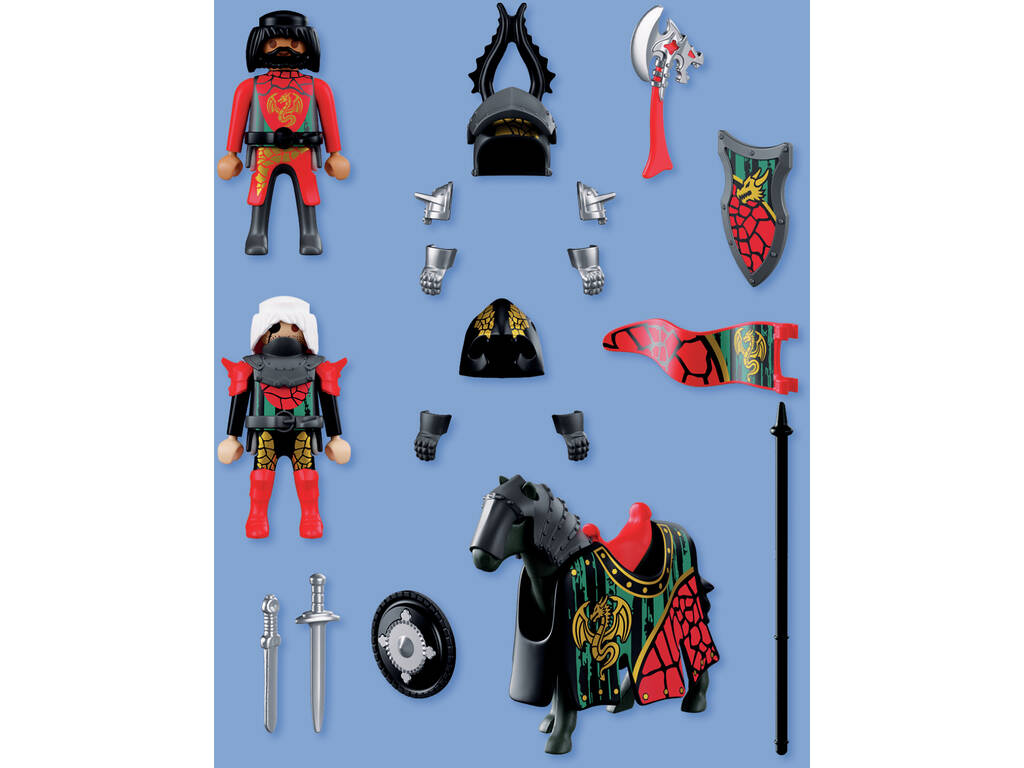 Playmobil Knights Caballero Dragón