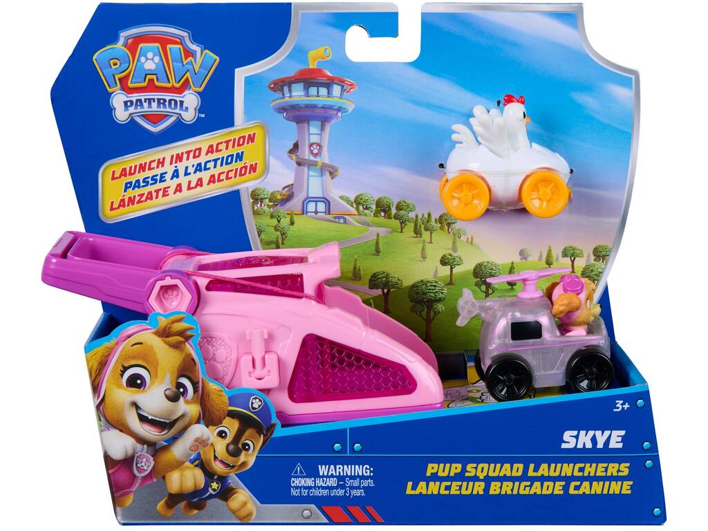 Patrulla Canina Vehículo PUP Squad Launcher Skye
