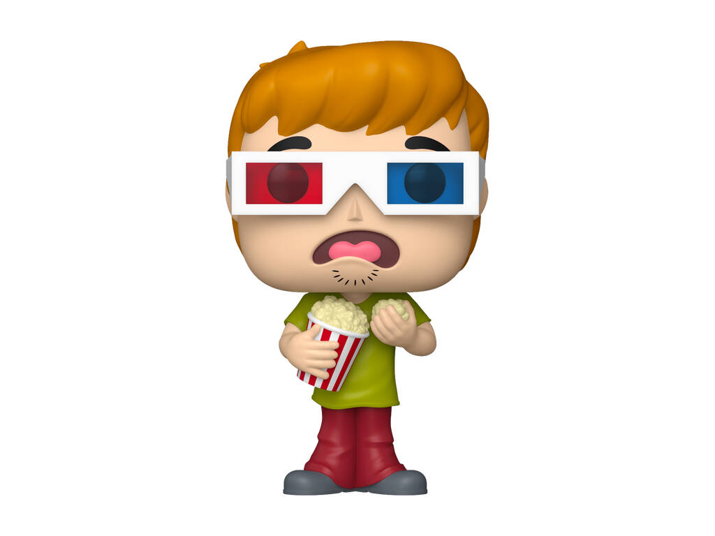 Funko Pop Animation Scooby-Doo Figura Shaggy com Óculos e Pipocas