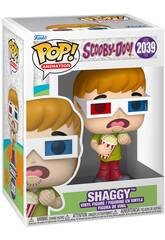Funko Pop Animation Scooby-Doo Figura Shaggy com Óculos e Pipocas