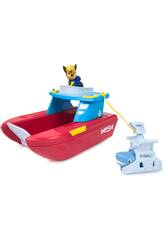 Patrulla Canina Vehículo Sea Patroller con Figura Chase y Tiburón