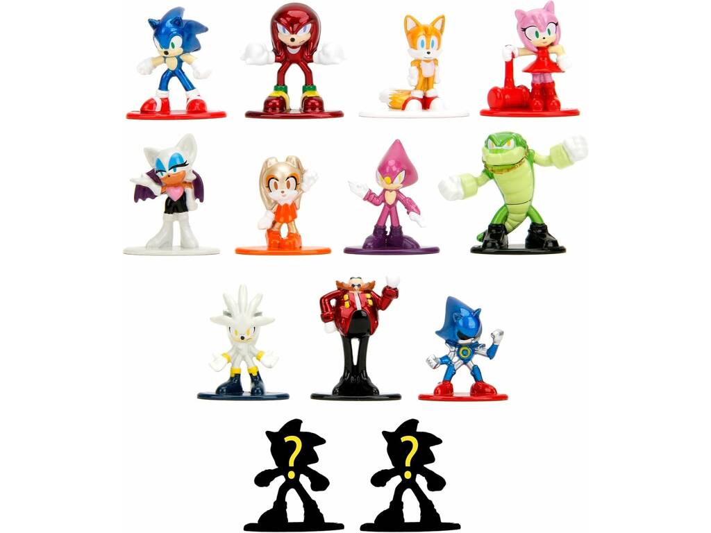 Nano Metalfigs Sonic Figura Die-Cast de 4 cm