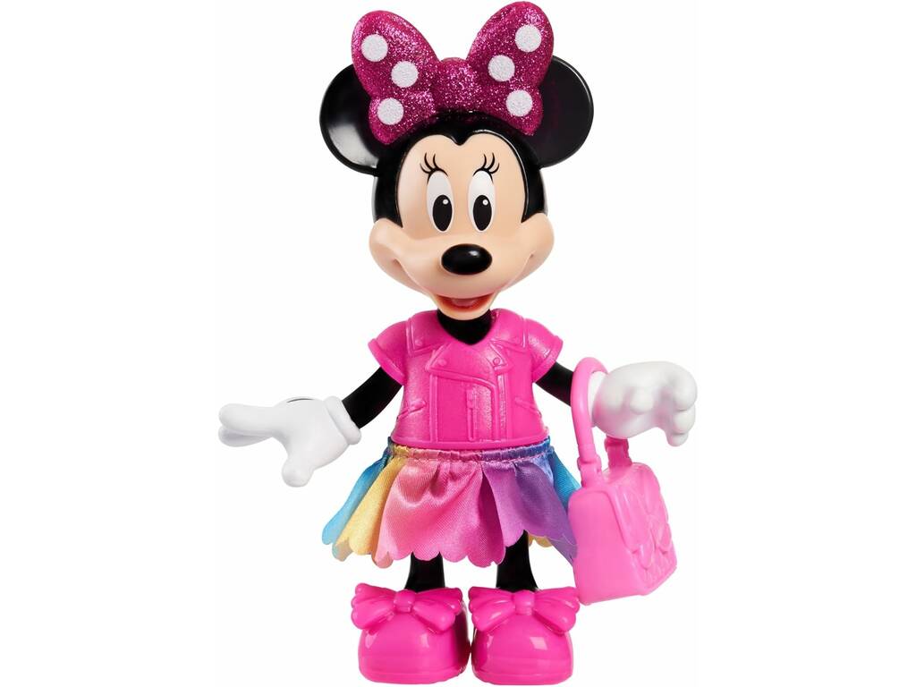 Disney Junior Collection La Mode Fabuleuse de Minnie, avec une poupée de 15 cm et des accessoires