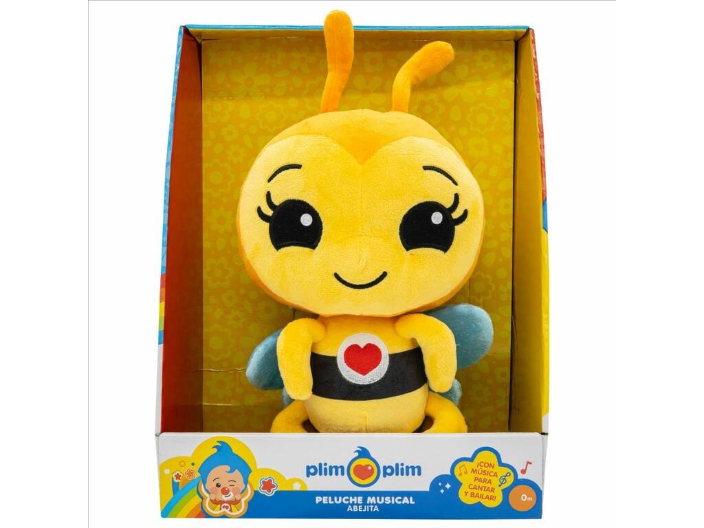 Plim Plim Peluche Musical Abejita de 26 cm