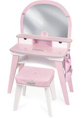 Comodino in legno XL Sophie con sgabello
