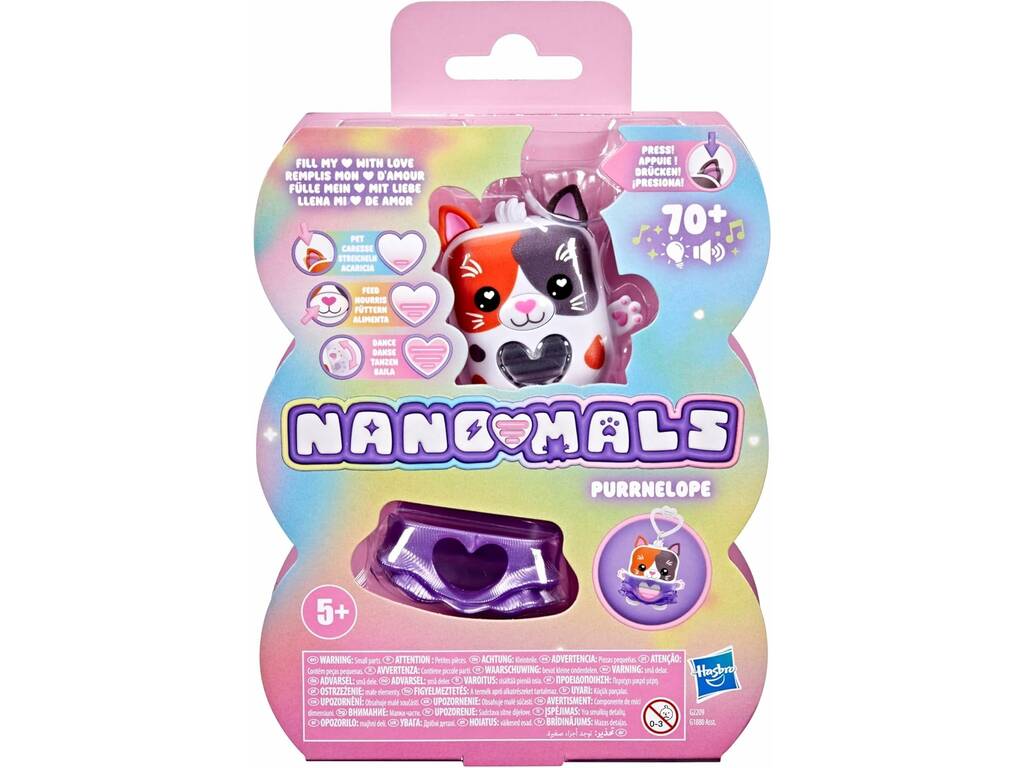 Nano-Mals, animaux de compagnie interactifs en porte-clés avec lumières et sons