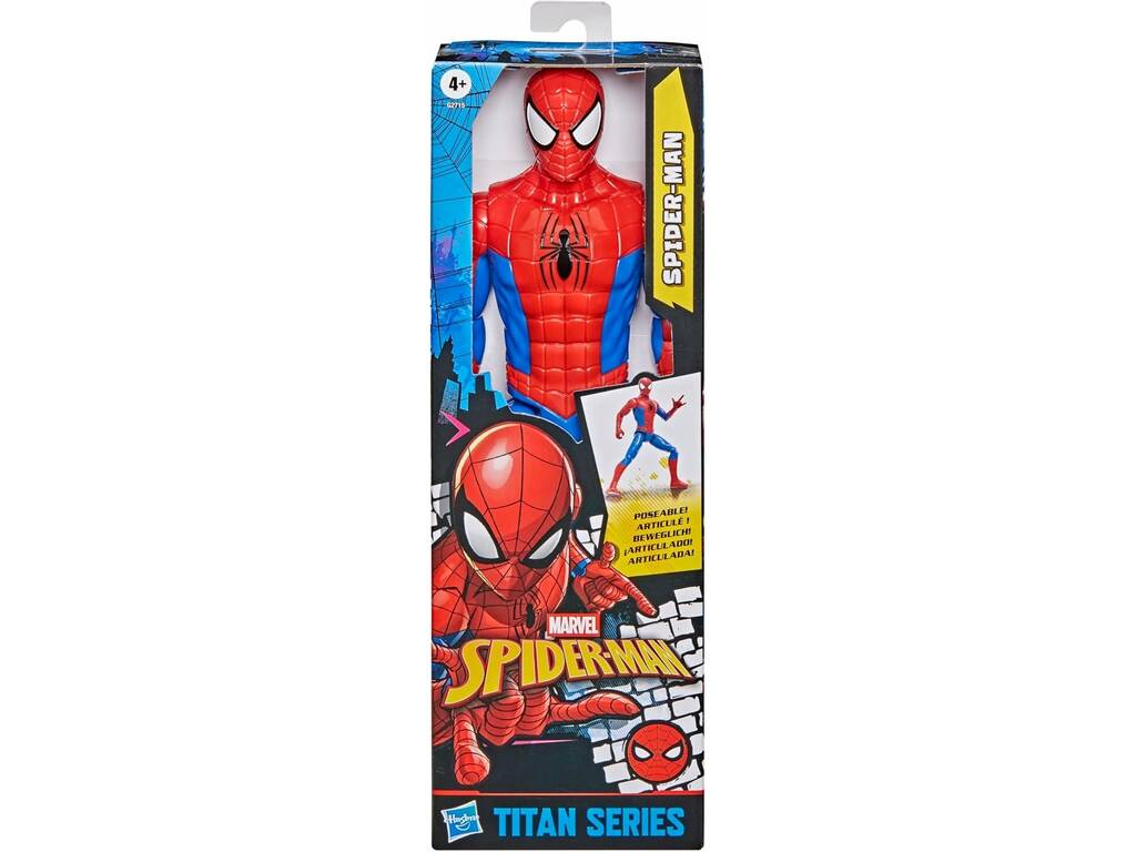 Marvel Spiderman Figura Articulada Titan Series Spiderman de 29 cm