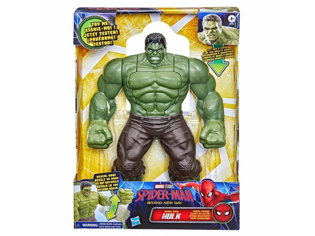 Marvel Spiderman Brand New Day Figura Hulk Ataque Aplastante de 30 cm