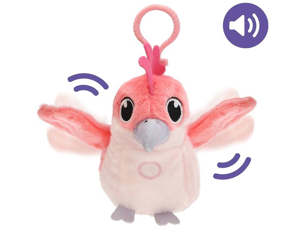 Club Petz Peluche Parlanchín Chatty Parrots de 12 cm