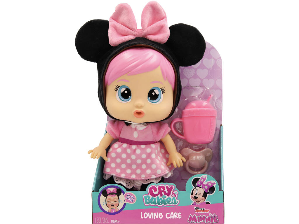 Poupée Minnie Bébés pleurnichards Loving Care Disney Junior