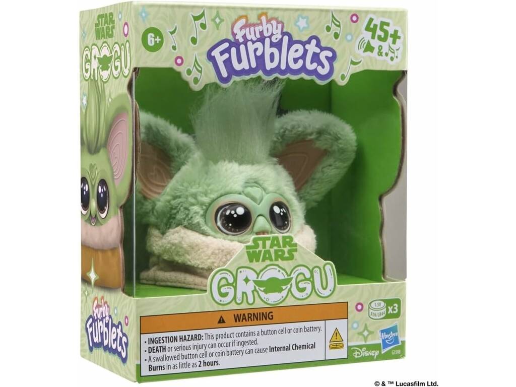Furby Furblets Star Wars Poupée Interactive Grogu avec Sons
