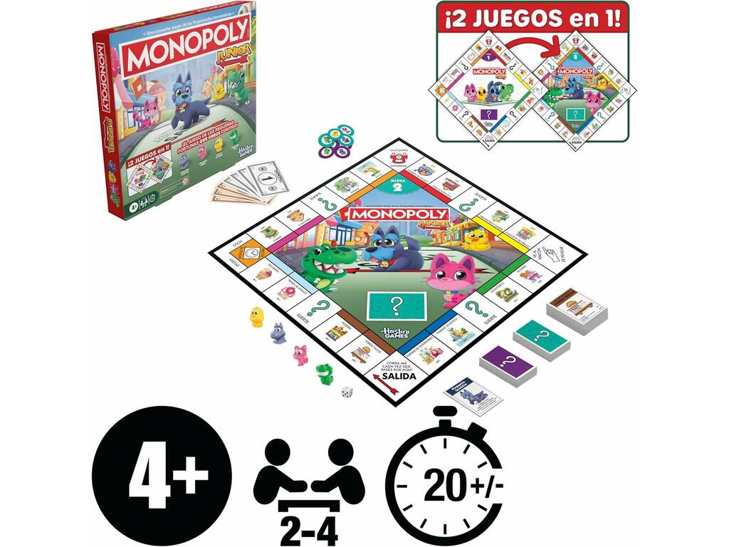 Monopoly Junior Tabuleiro 2 em 1