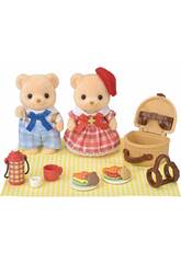Sylvanian Families Pack Hermanos Biscuit Bear de Picnic
