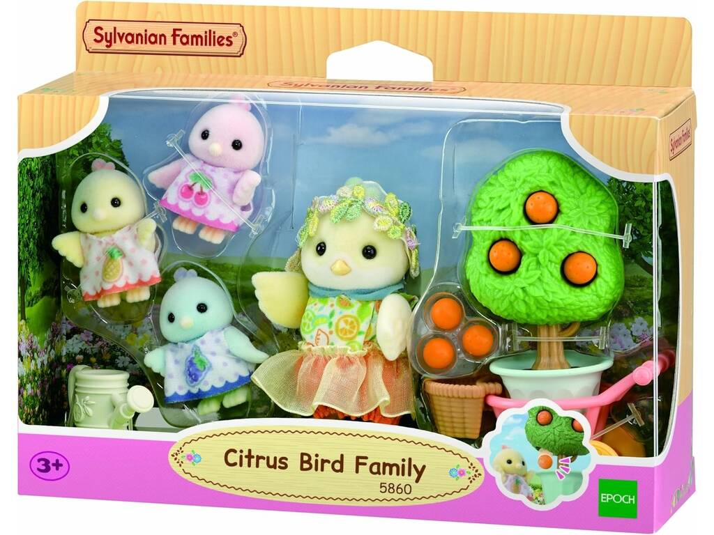 Sylvanian Families Pack Familia Citrus Bird