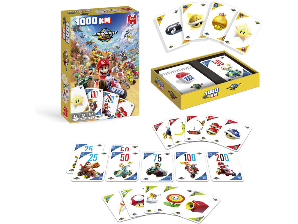 Jeu de cartes Mario Kart World 1000 km