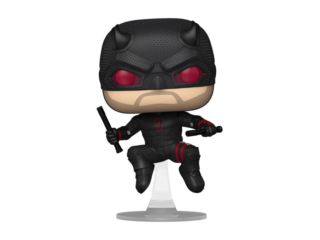 Funko Pop Marvel Daredevil Born Again Figurine Daredevil Black Suit avec tête oscillante