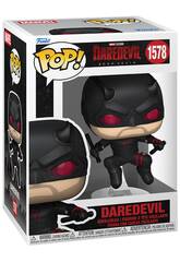 Funko Pop Marvel Daredevil Born Again Figur Daredevil Black Suit mit Wackelkopf