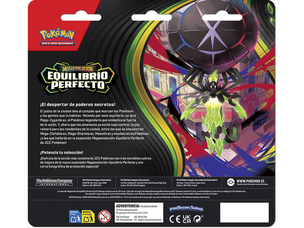 Pokémon Méga-Évolution Équilibre parfait Blister contenant 3 pochettes et une carte promotionnelle