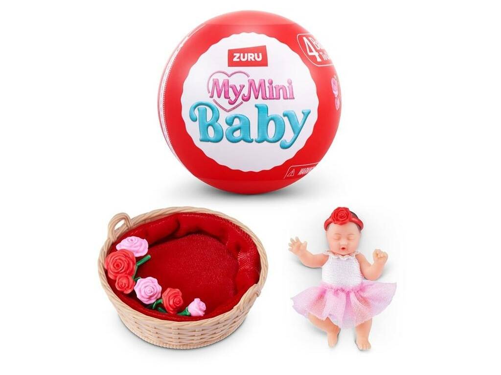 Zuru My Mini Baby Sweet Hearts Surprise Figure Ball com acessórios Série 1 