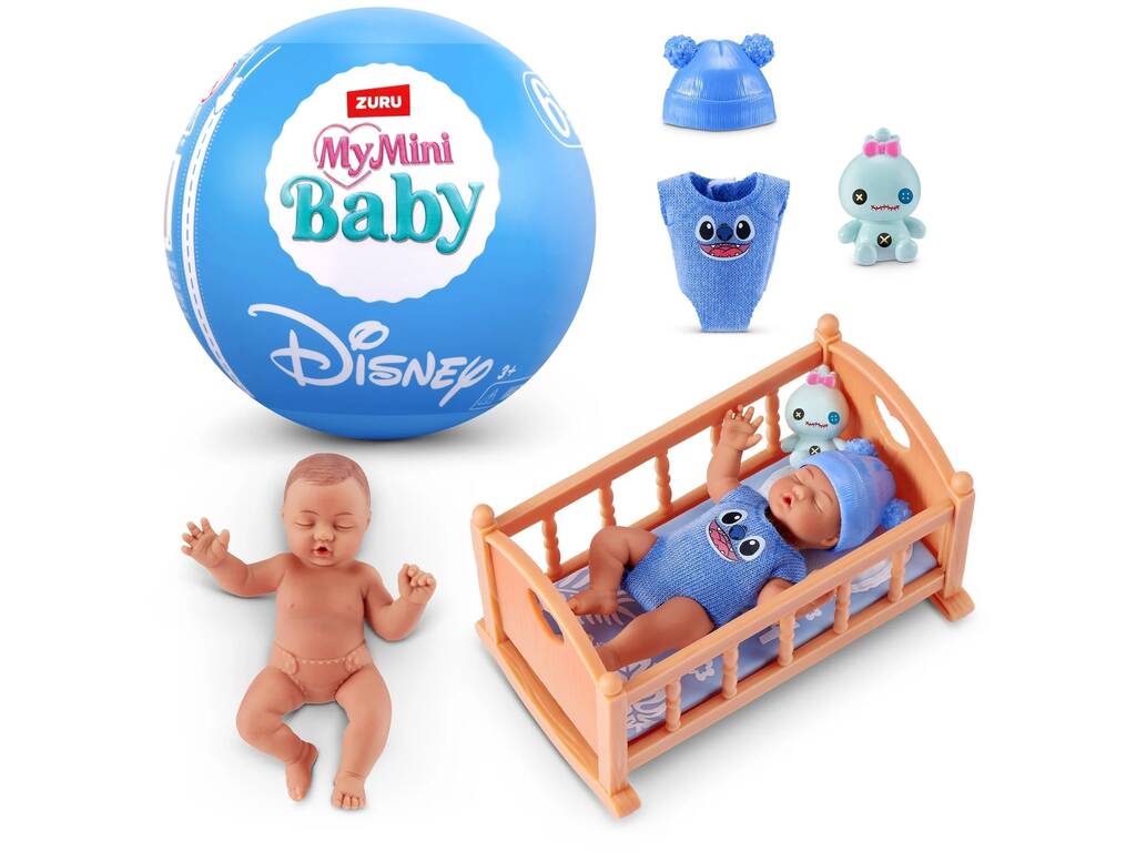  Zuru My Mini Baby Disney Disney Surprise Figure Ball com acessórios Série 1 
