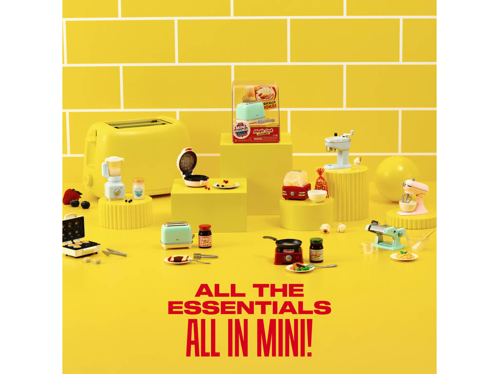  Zuru Mini Brands Really Works Magic Cook Aparelho de cozinha com acessórios Série 1 